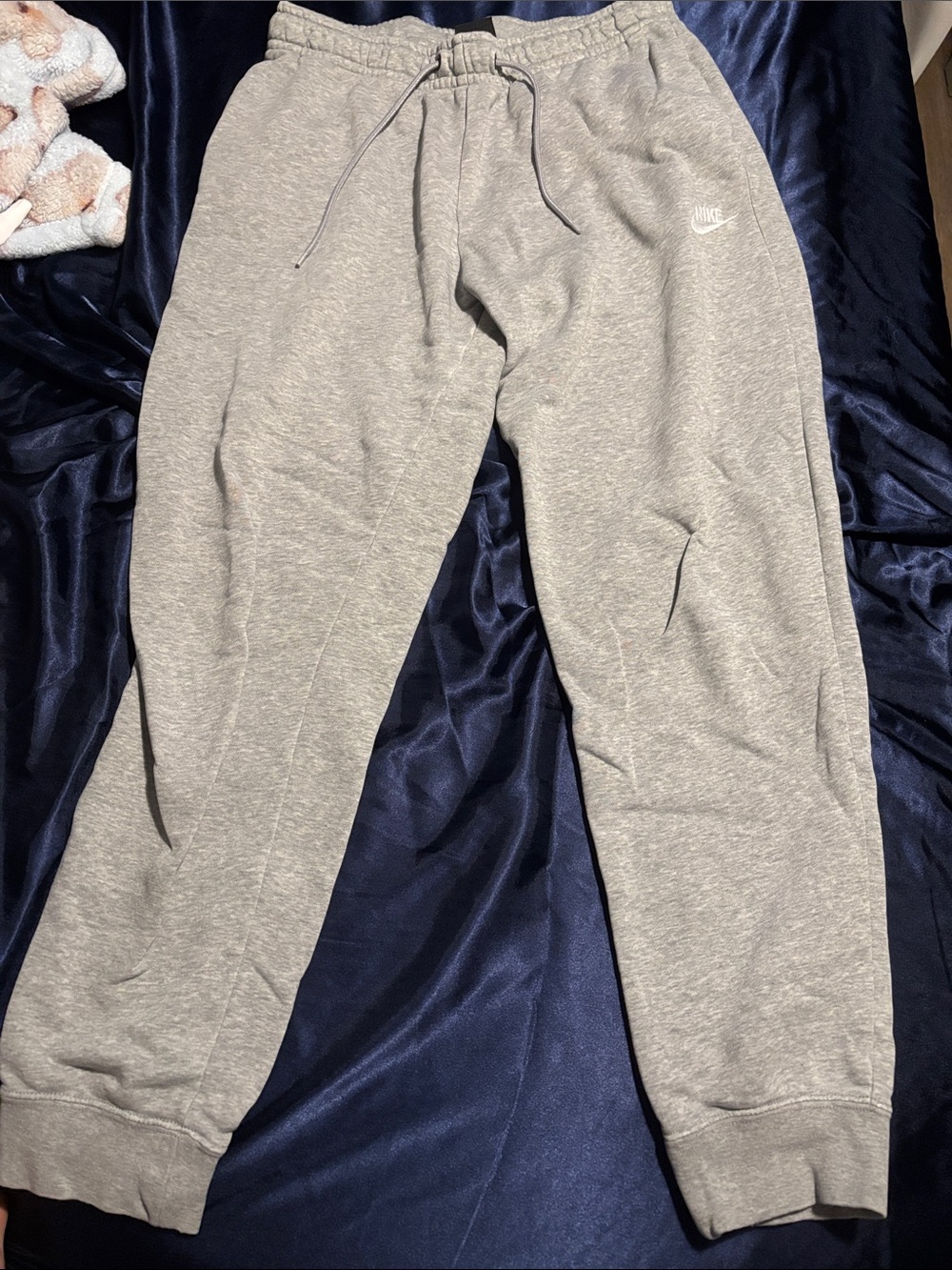 Nike Women Gray Fleece Jogger Sweatpants